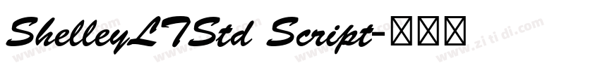 ShelleyLTStd Script字体转换